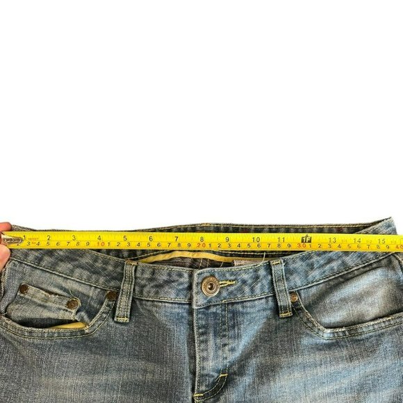 Vintage‎ Y2K Mudd Embroidered Pocket Flare Jeans Womens 11 (32") - Picture 5 of 7